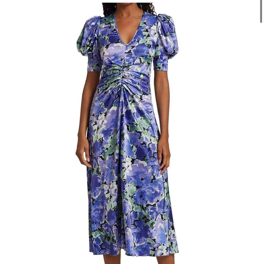ROTATE Birger Christensen
Sierina Floral Satin Midi Dress